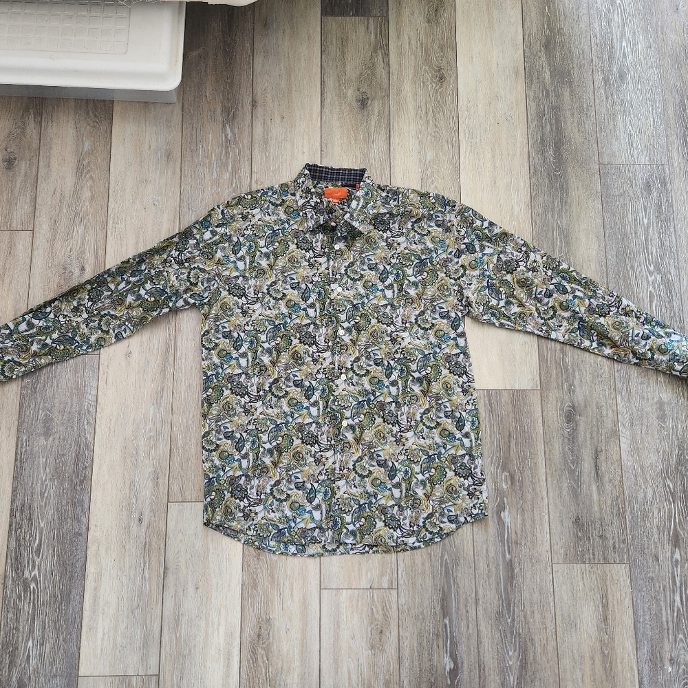 Tallia Paisley Men's Button Up Shirt